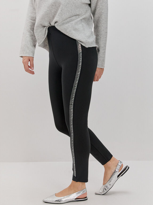 LEGGING DETALLE LATERAL Negro