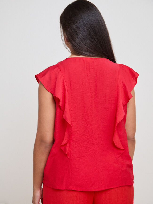 BLUSA MANGA VOLANTES Camelia