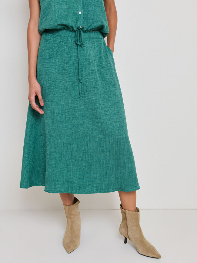 FALDA EVAS&Eacute; CONJUNTO Verde Jade
