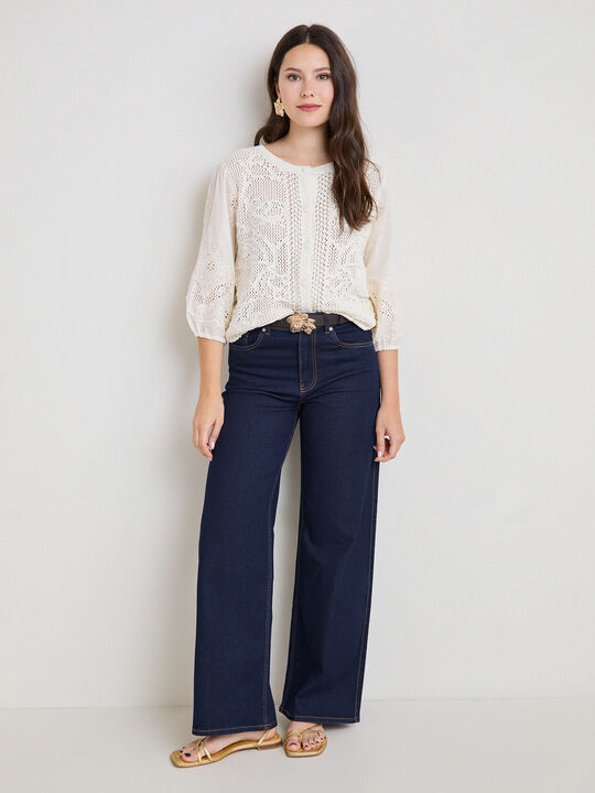 C&Aacute;RDIGAN BOTONES BIMATERIA Crudo image number null