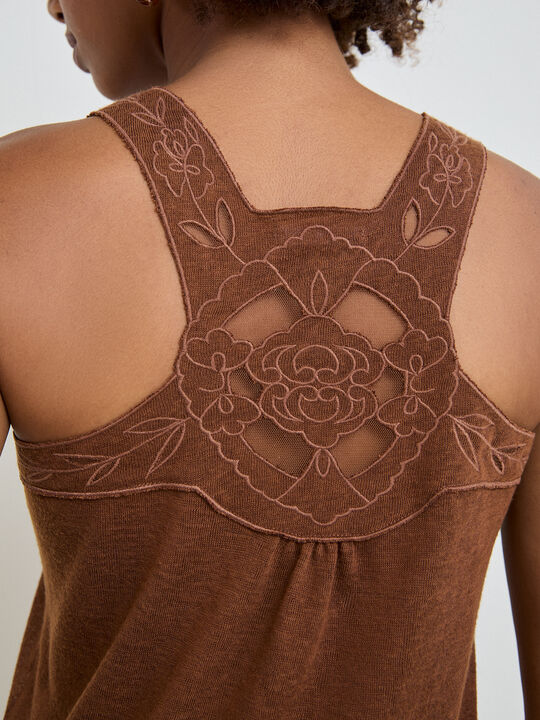TOP PECHERA TRASERA Cinnamon image number null
