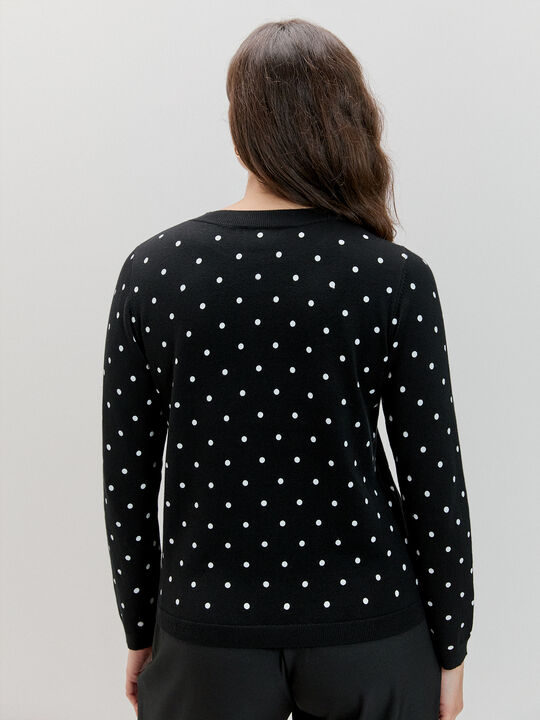 JERSEY DETALLE TOPOS Negro image number null