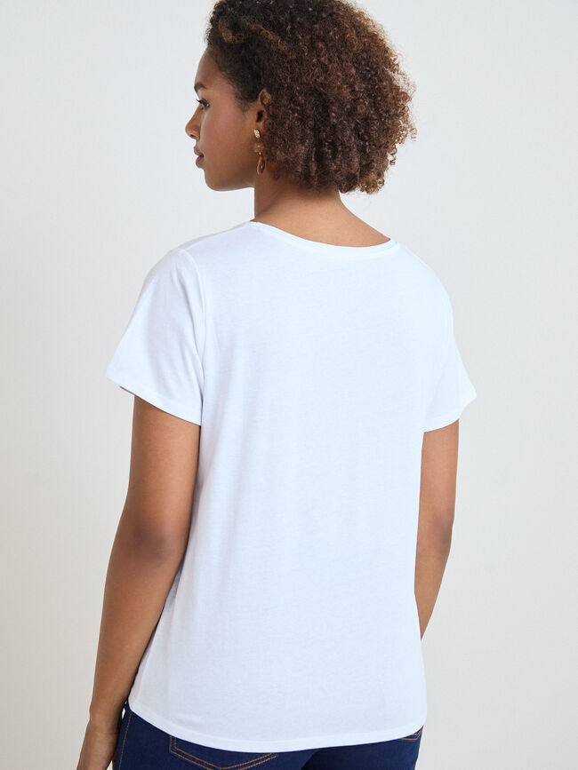 CAMISETA MAR DORADO Blanco Optico