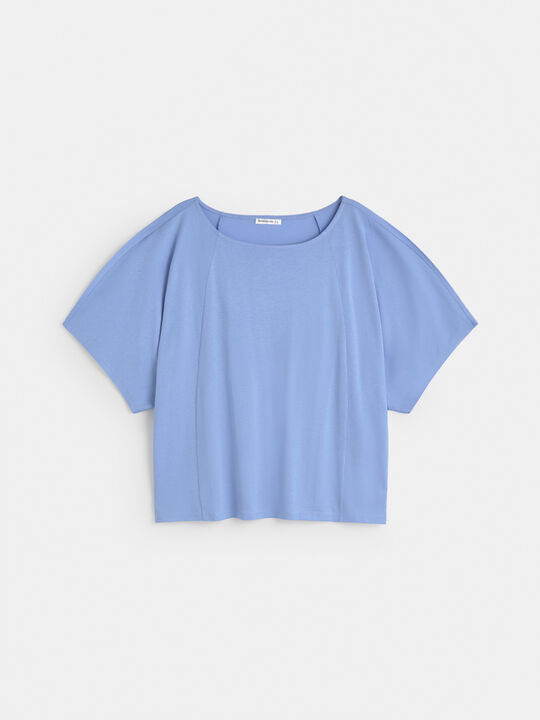 CAMISETA RANGLAN Azul Chambray image number null