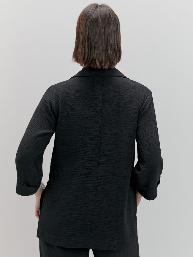 BLAZER LARGA FLUIDA Negro