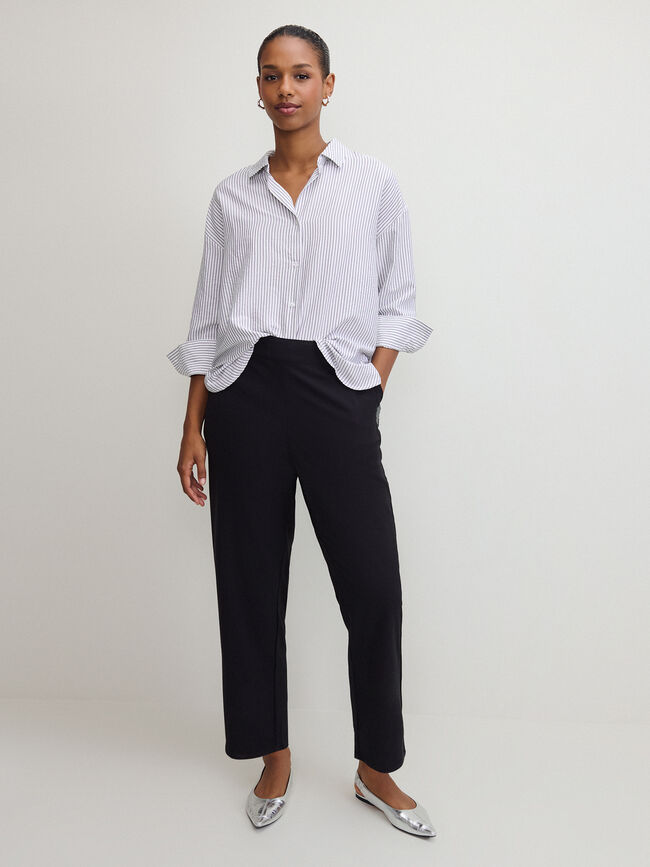 PANTALON JOGGER BOTONES Negro