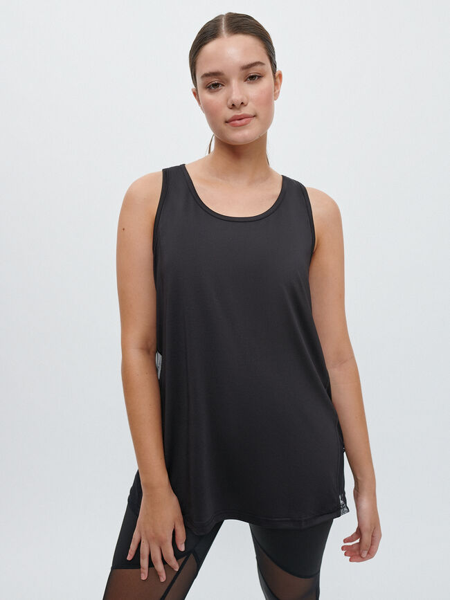 TOP DEPORTIVO MESH Negro