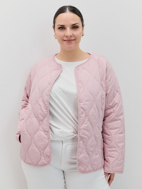CHAQUETA ACOLCHADA CUELLO Rosa image number null