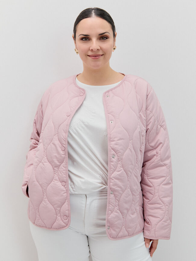 CHAQUETA ACOLCHADA CUELLO Rosa