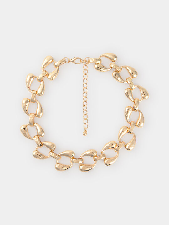 COLLAR ESLABONES REDONDOS Oro image number null