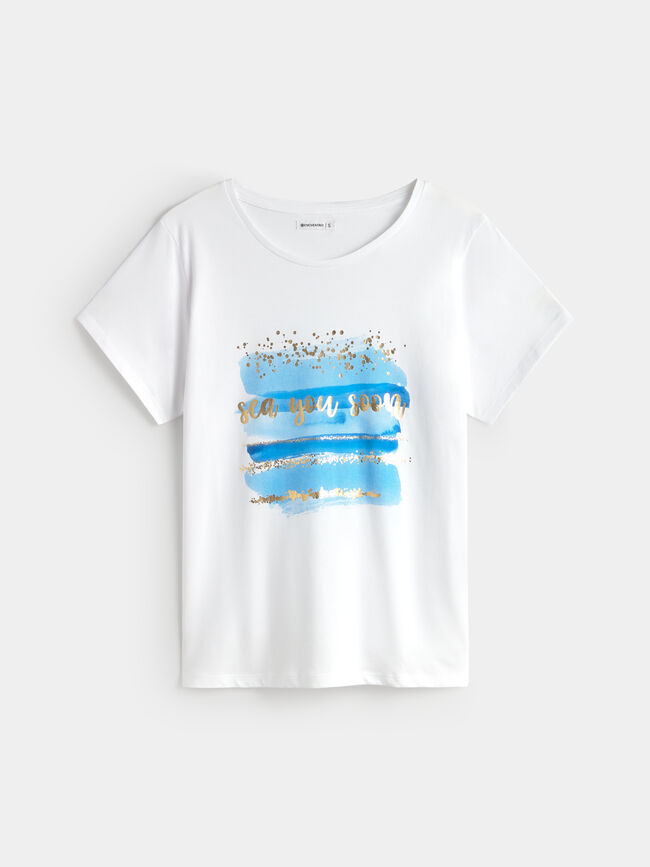 CAMISETA POSICIONAL MAR Blanco Optico
