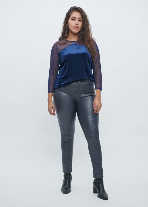 CAMISETA TERCIOPELO Azul Oscuro image number null