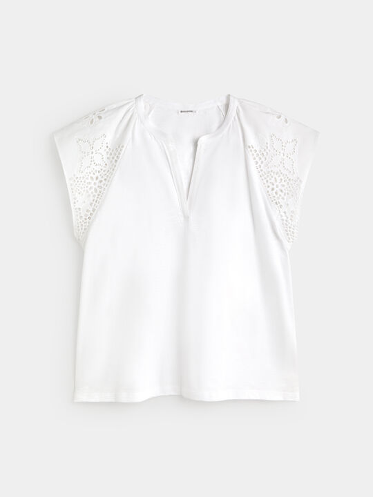TOP DETALLE BORDADO Blanco Optico image number null