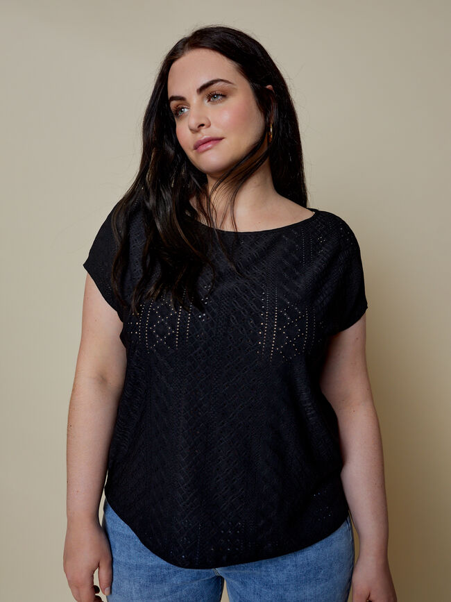 CAMISETA CALADA Negro