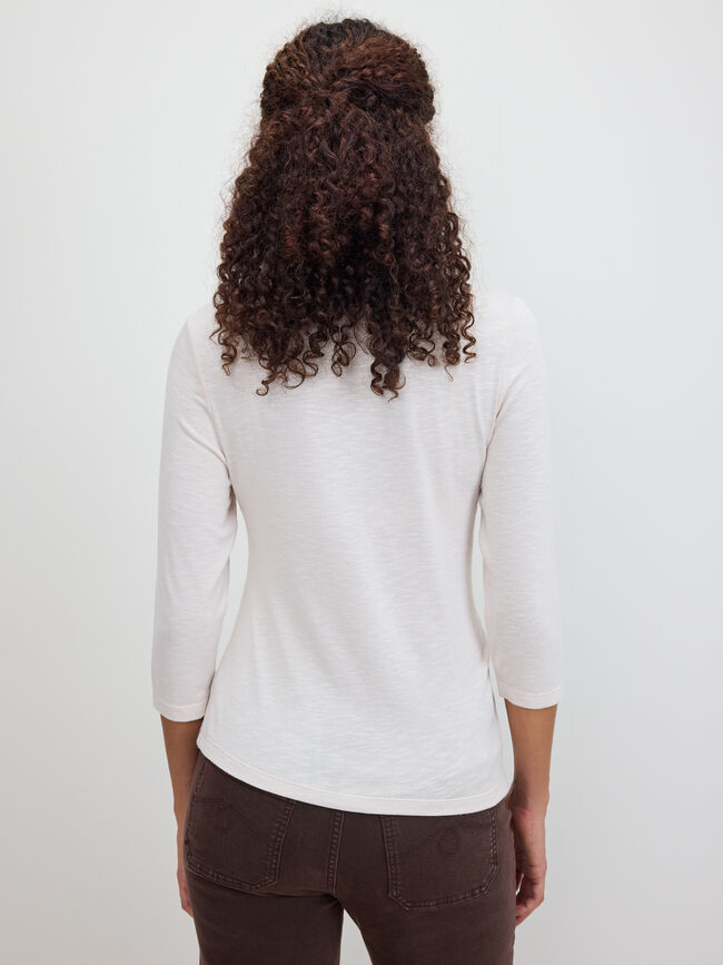 CAMISETA HEBILLA LATERAL Piedra