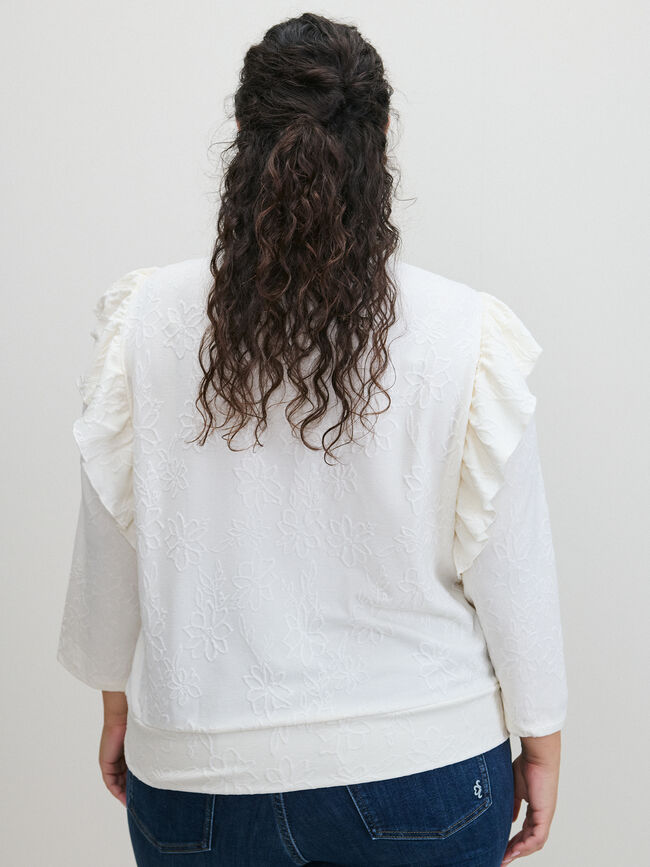 SUDADERA VOLANTES Blanco Hueso