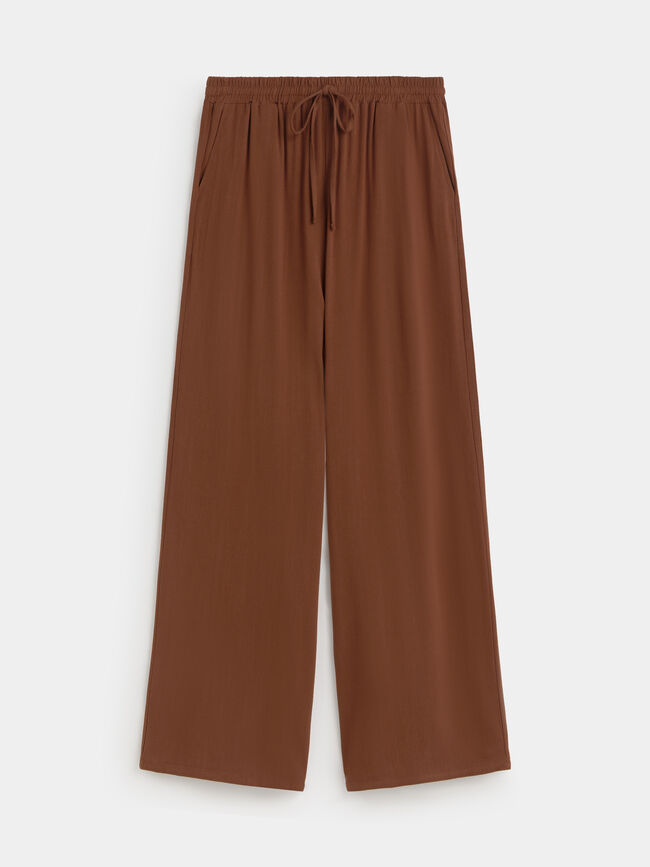 PANTAL&Oacute;N R&Uacute;STICO LARGO Trufa