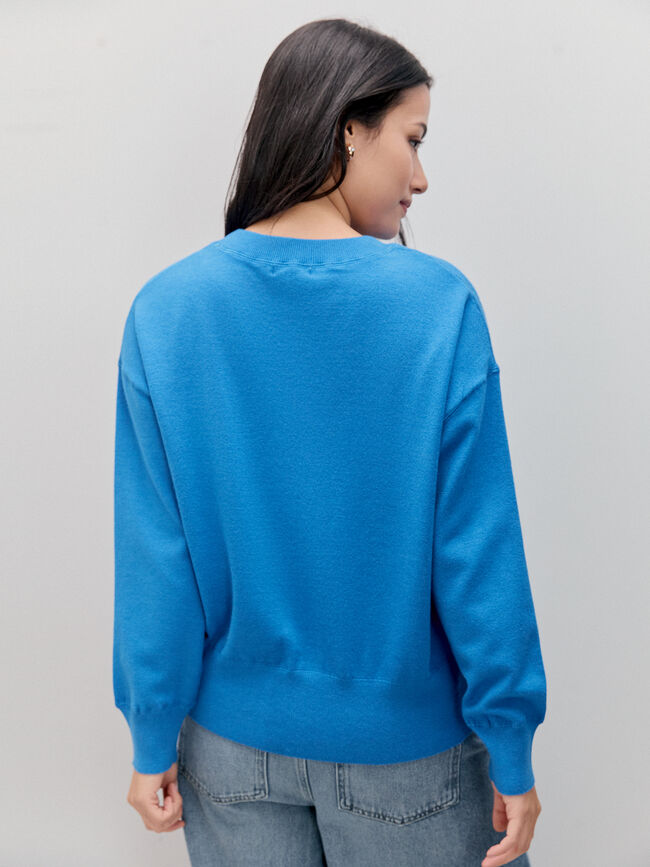 JERSEY SUDADERA BÁSICO Azul Sky