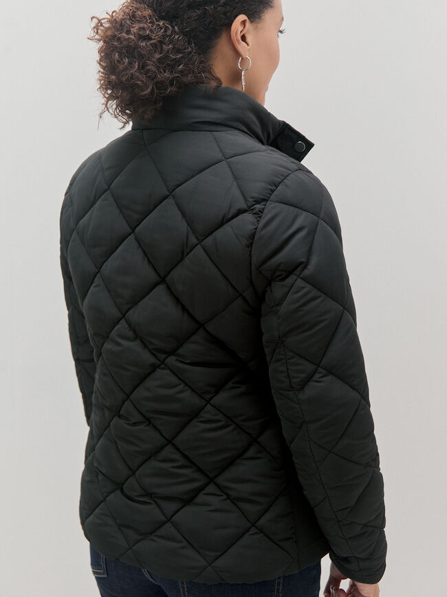 CHAQUETA ACOLCHADA ANCHA Negro