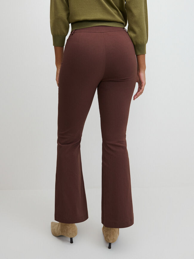 PANTAL&Oacute;N BENGALINA FLARE Marron