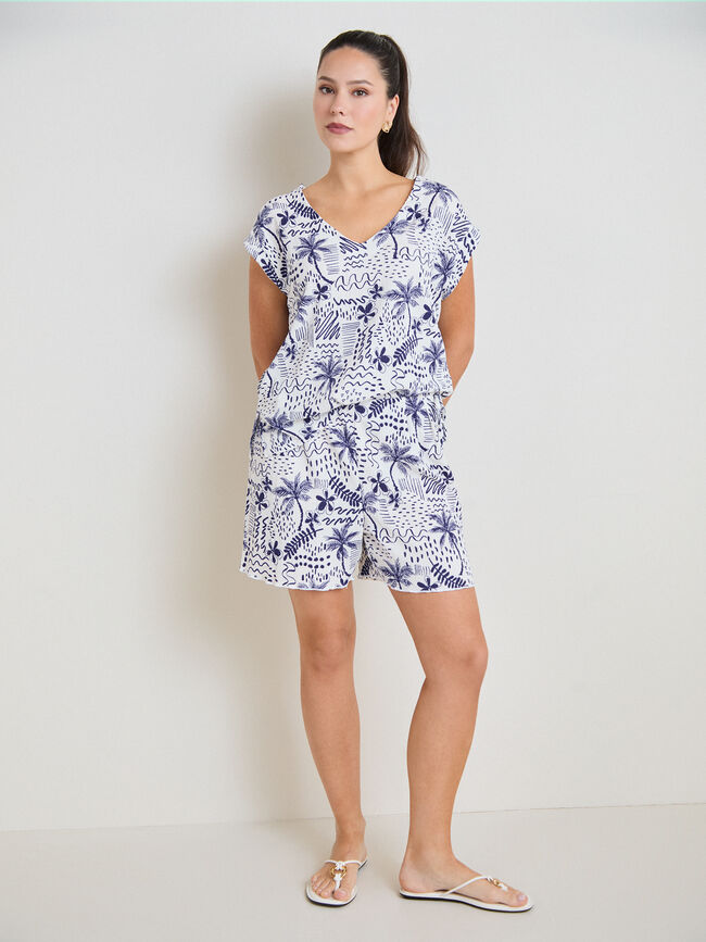 CAMISETA TEXTURA ESTAMPADA Estampado 1