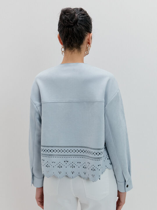 CAZADORA TROQUELADA ANTELINA Azul Bebe image number null