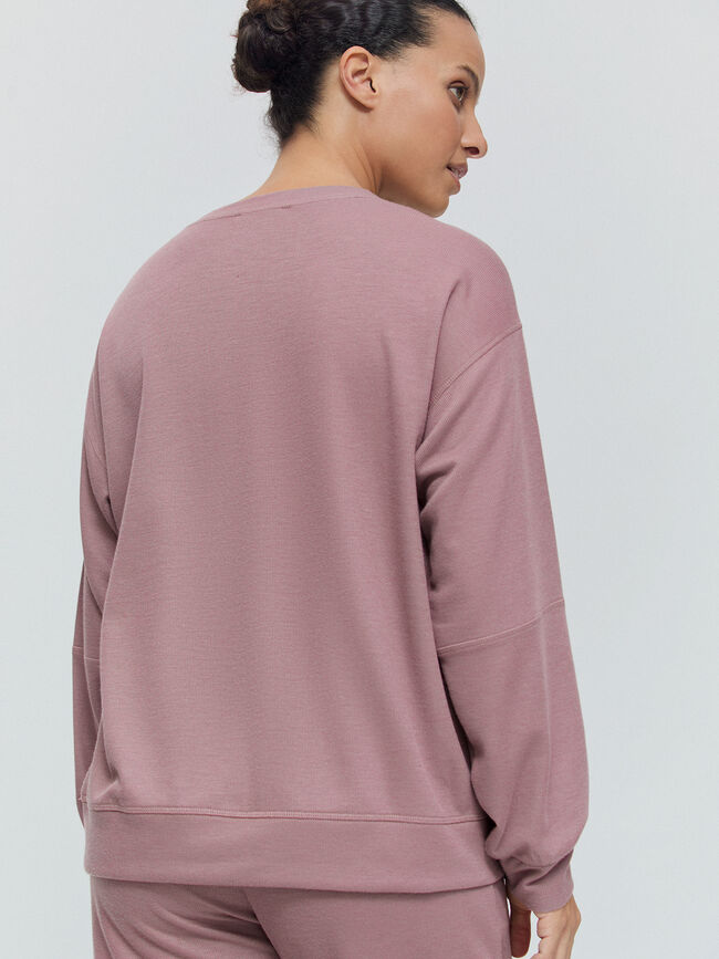 SUDADERA CORTES Rosa Polvo