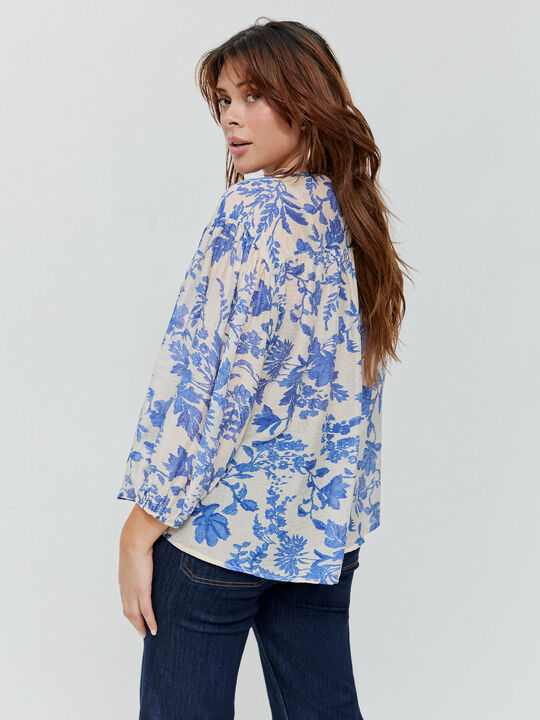 BLUSA VOLUMEN Blanco Optico image number null