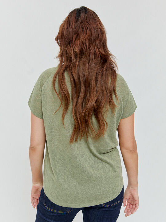 CAMISETA TRENZAS Kaki image number null