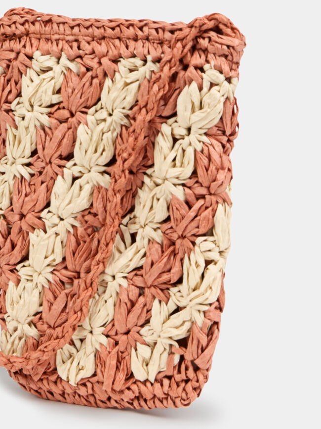 BOLSO MINI RAFIA Azafran 2