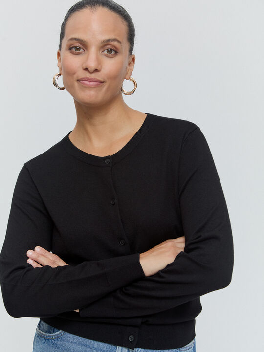 CÁRDIGAN BASICO Negro image number null