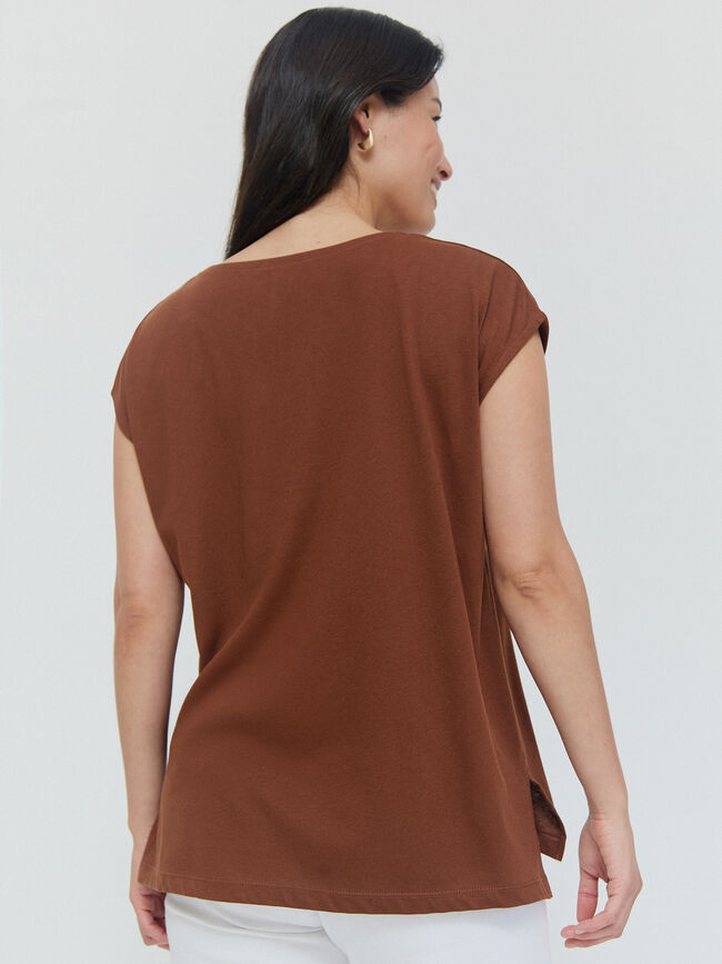 CAMISETA POSICIONAL Marron chocolat