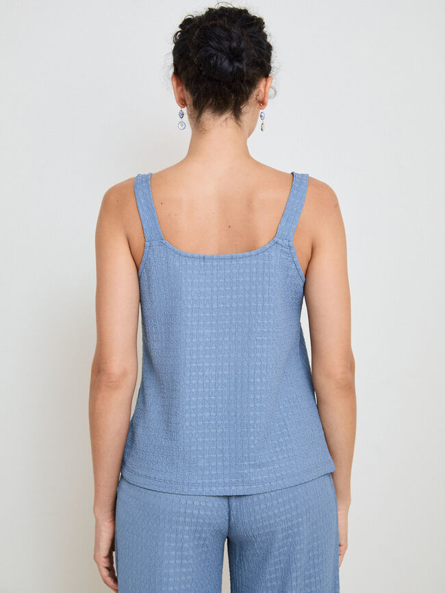 TOP CRINKLE AZUL SET Azul Chambray