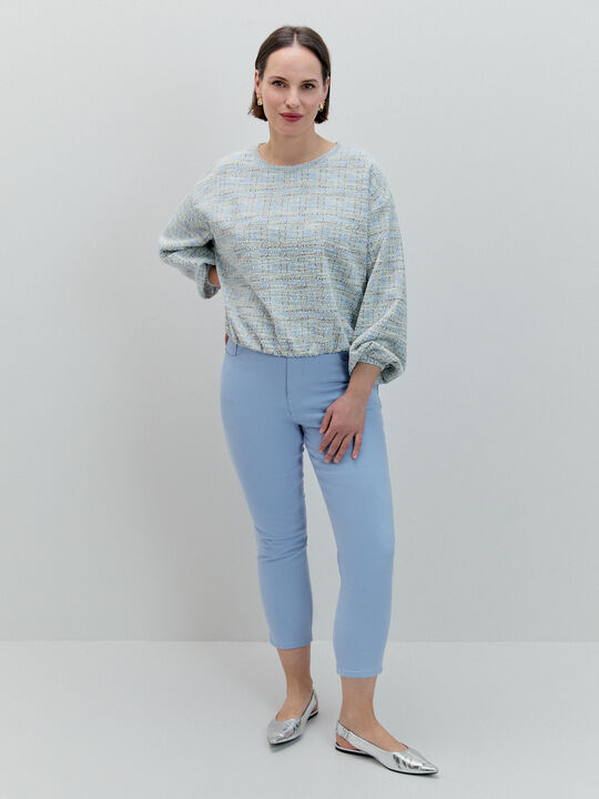 VAQUERO PITILLO CROP Azul Chambray image number null