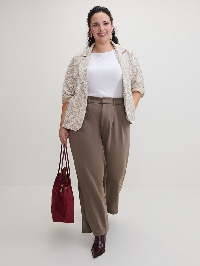 PANTALON PINZAS Vison oscuro