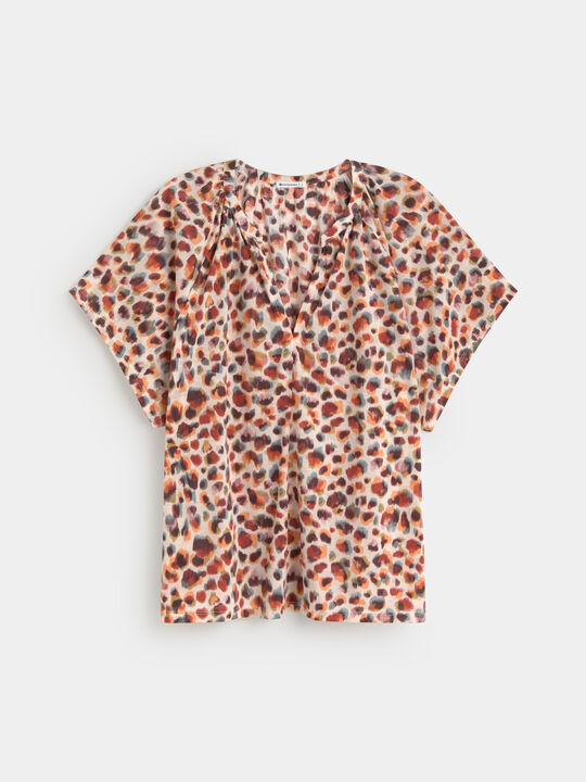 BLUSA MANGA CORTA Estampado 2 image number null