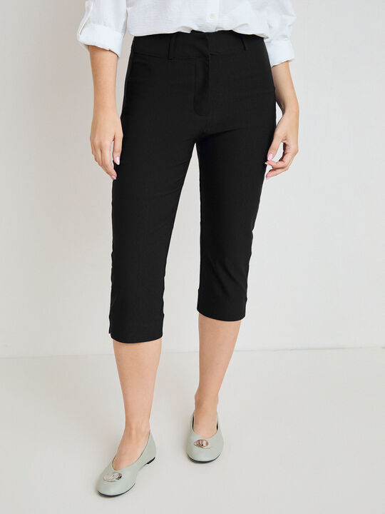 PANTAL&Oacute;N CAPRI Negro image number null