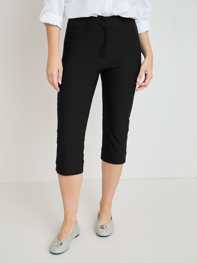 PANTAL&Oacute;N CAPRI Negro