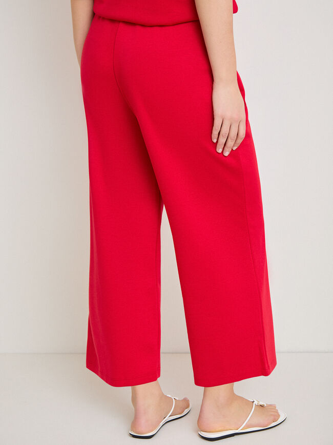 JOGGER SCUBA CROPPED Rojo
