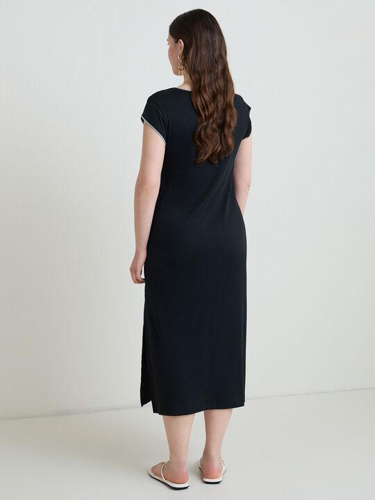 VESTIDO CANALE MIDI Negro image number null