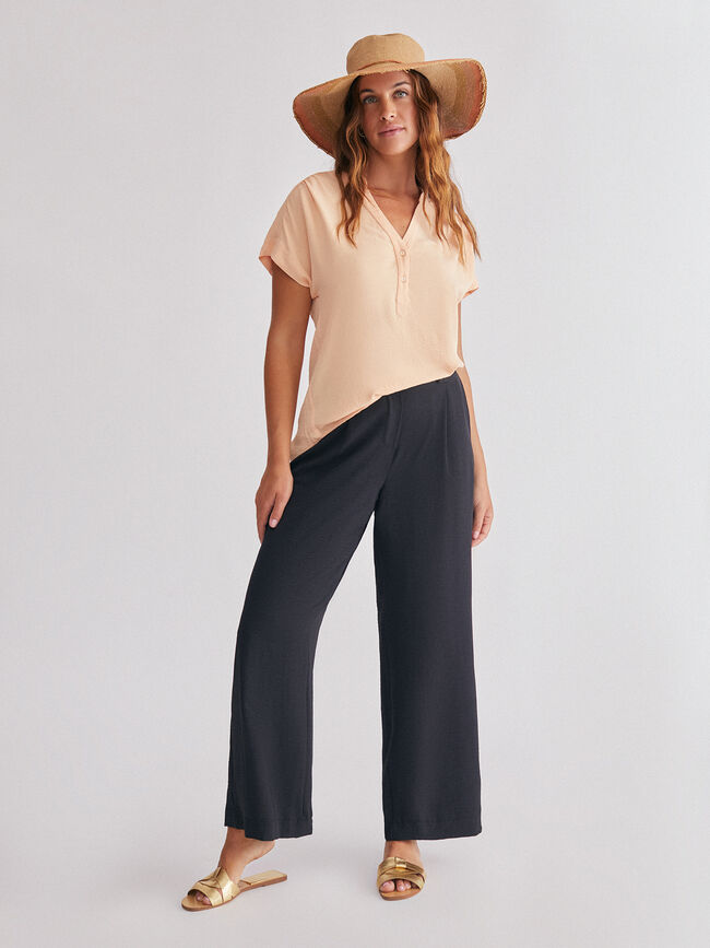 Blusa hombro caído Mandarina