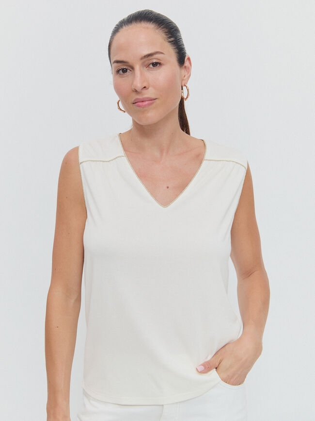 CAMISETA BRILLO Crudo