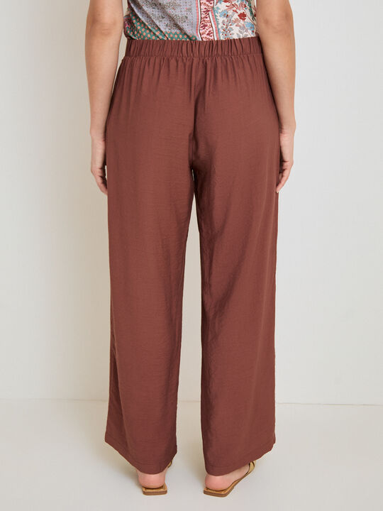 PANTALON  TIPO PAREO Mocca Oscuro image number null