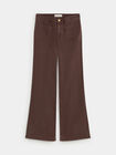 WIDE LEG BOLSILLOS Marron chocolat