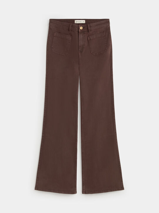 WIDE LEG BOLSILLOS Marron chocolat image number null