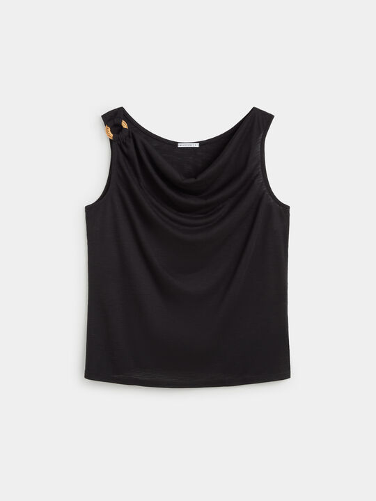 TOP  FLAME ANILLA MADERA Negro image number null