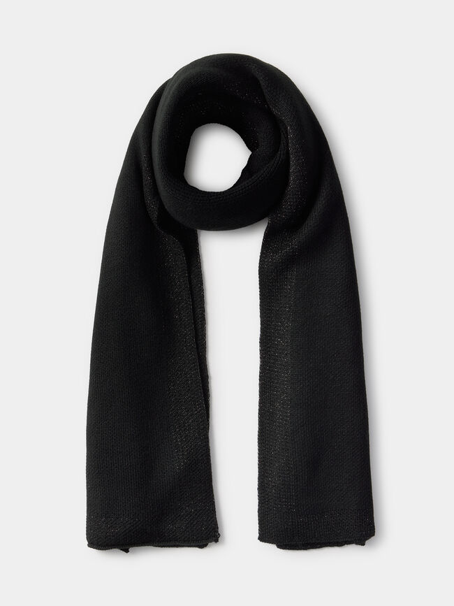 BUFANDA DETALLE BRILLO Negro