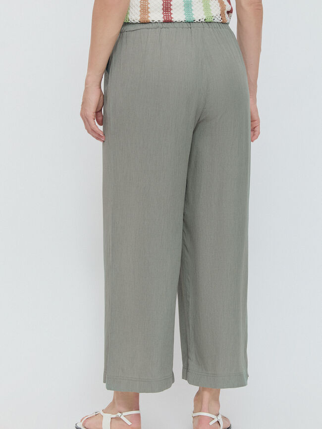 PANTALON RUSTICO FLUIDO Verde Te
