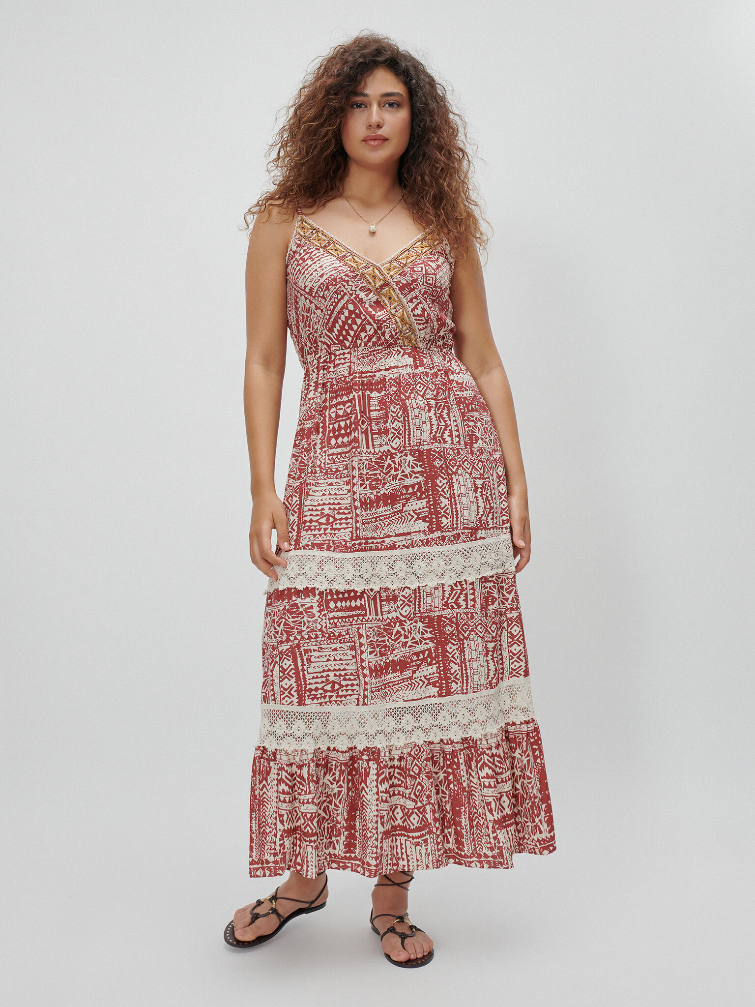 VESTIDO LARGO ESTAMPADO