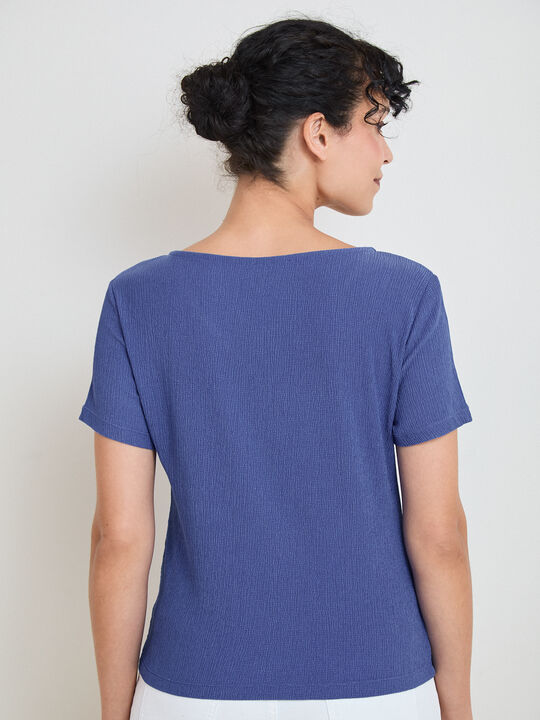 CAMISETA  APLIQUE CONCHA Azulon image number null
